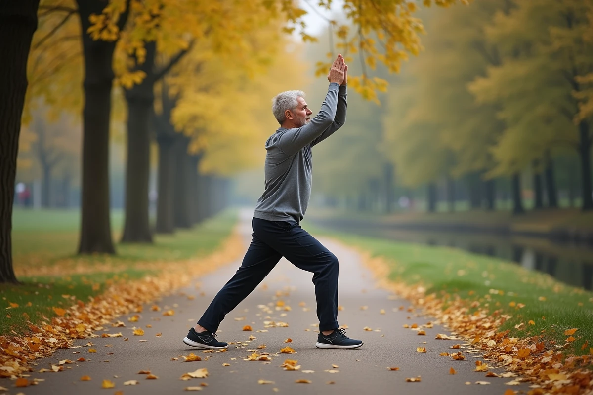 Homme en tenue de sport s